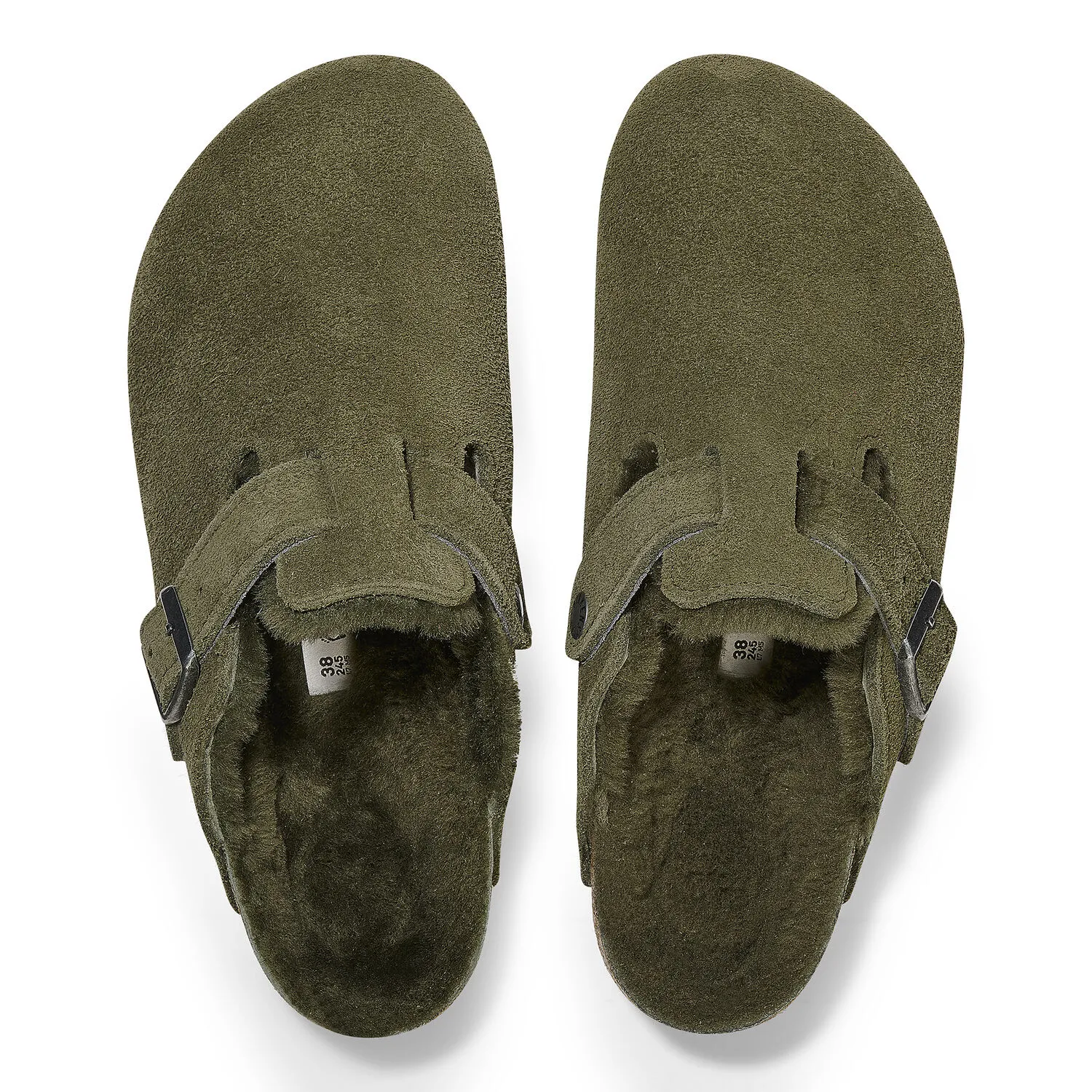 ミント☆BIRKENSTOCK ☆Boston Shearling Birkenstock Boston Shearling Thyme Suede (Thyme Shearling)