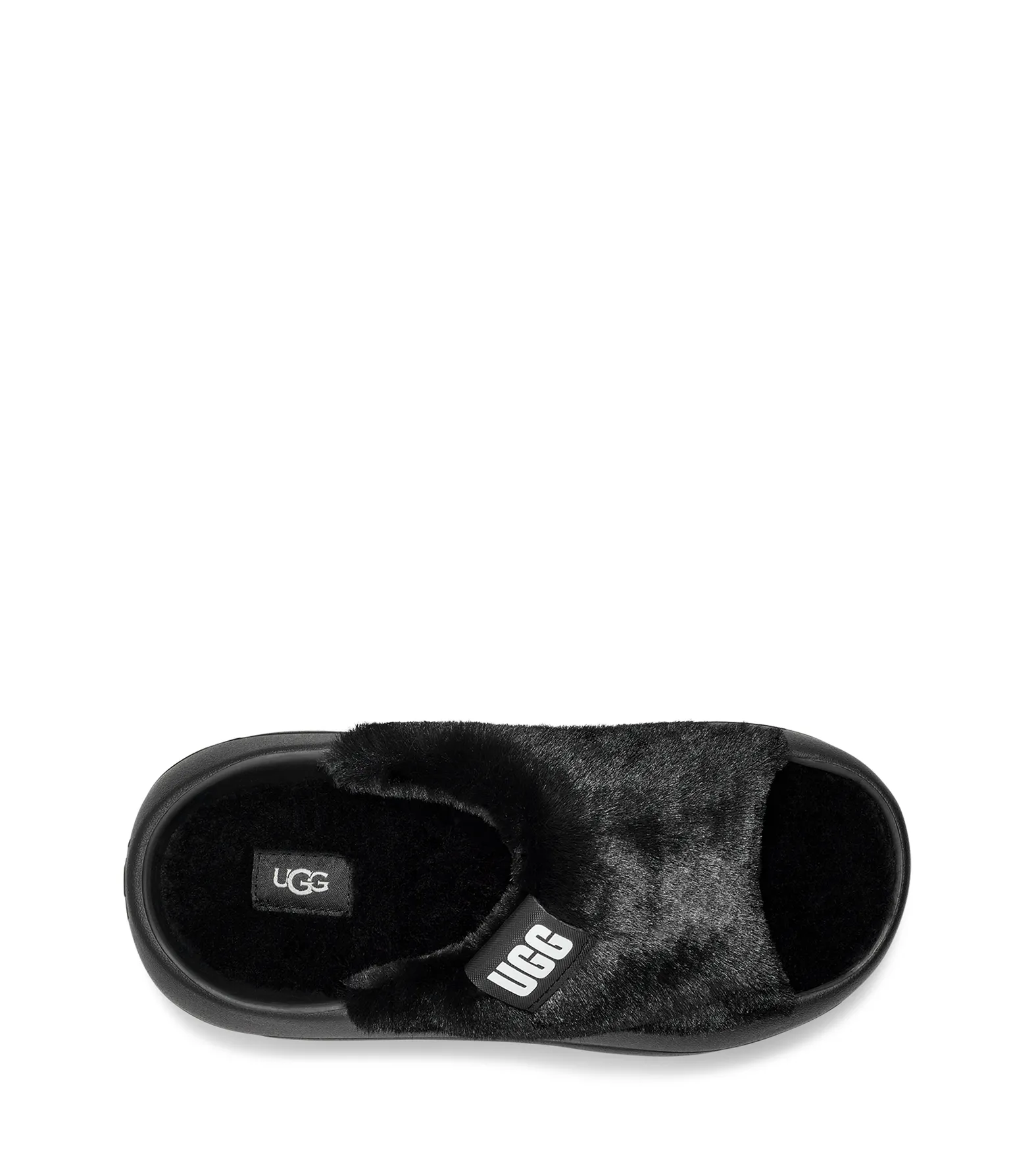 Ugg FoamO UGGplush Slide Black Ugg FoamO UGGplush Slide Black