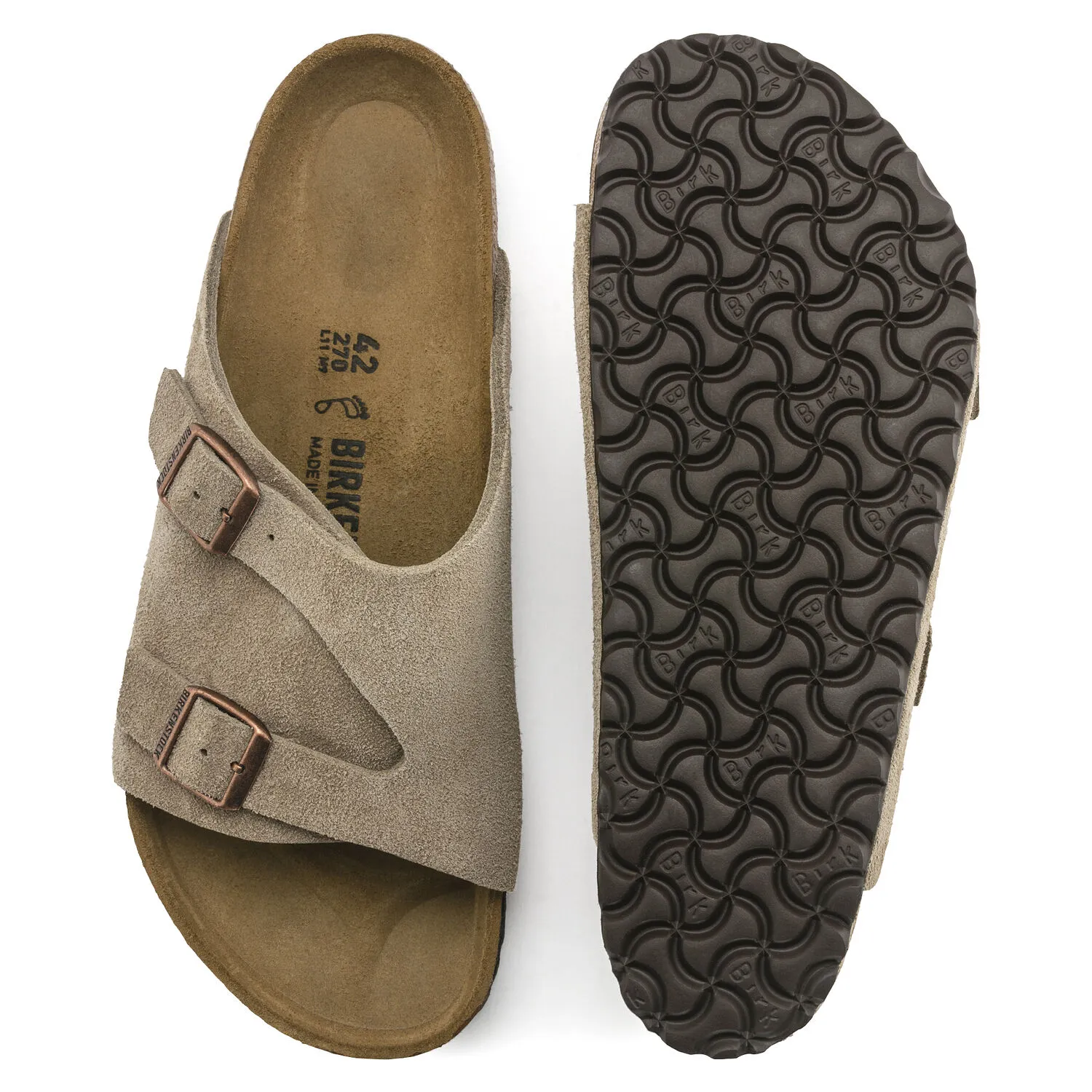 Birkenstock Zurich Taupe Suede