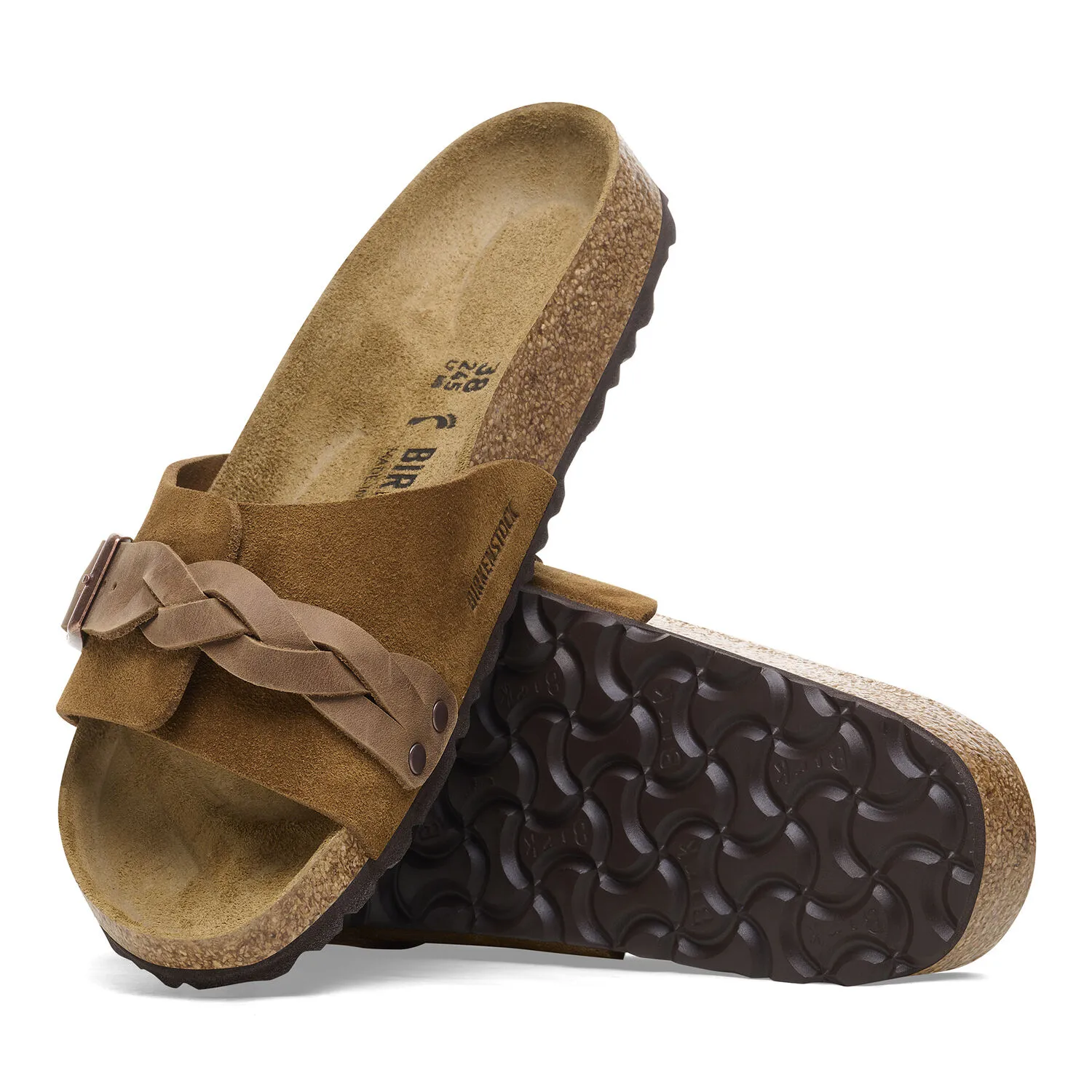 Birkenstock Oita Braided Mink Suede