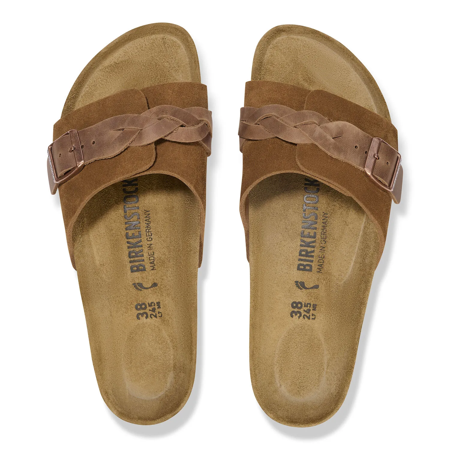 Birkenstock Oita Braided Mink Suede