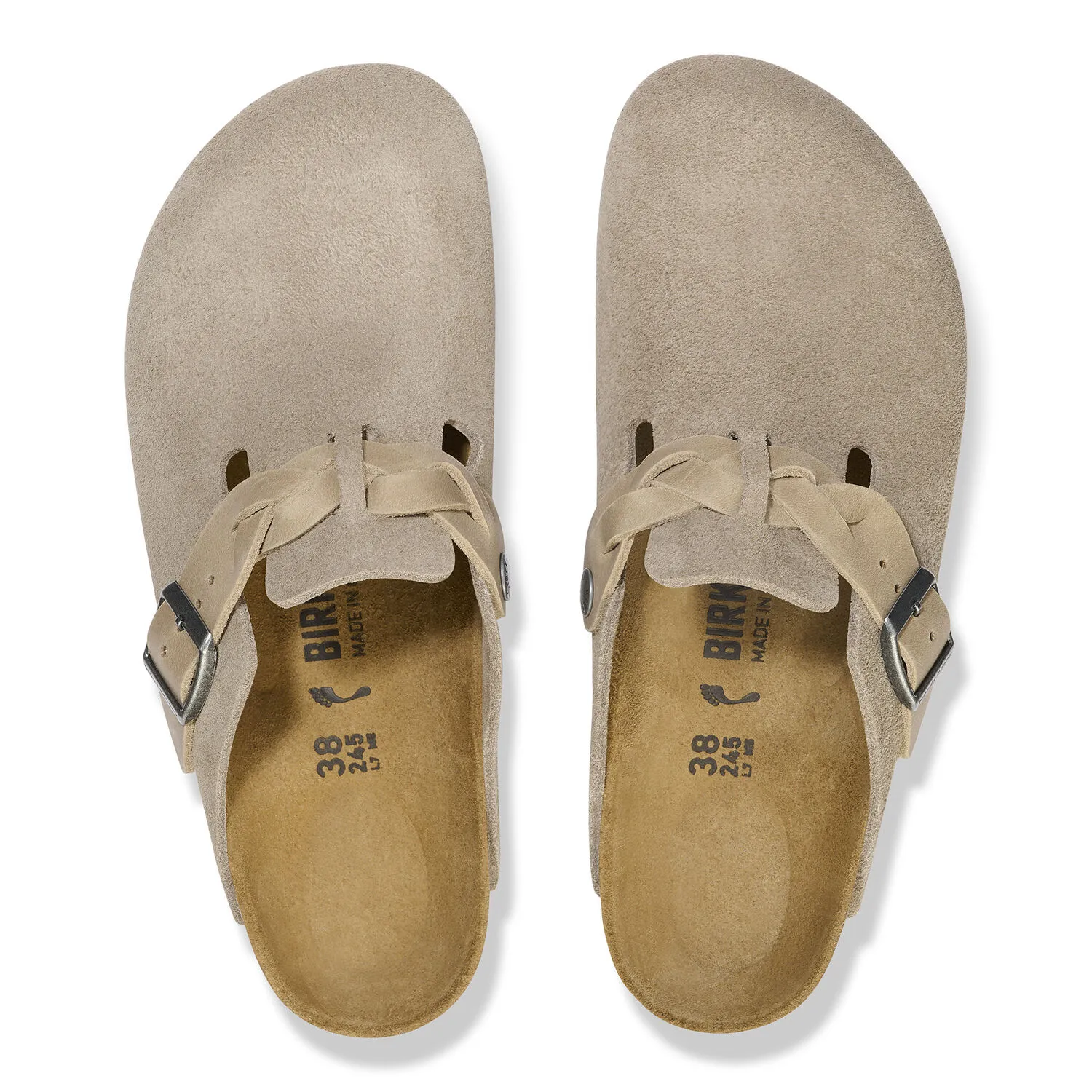e*e様 BIRKENSTOCK Boston Braided トープ　40 Birkenstock Boston Braided Taupe Suede