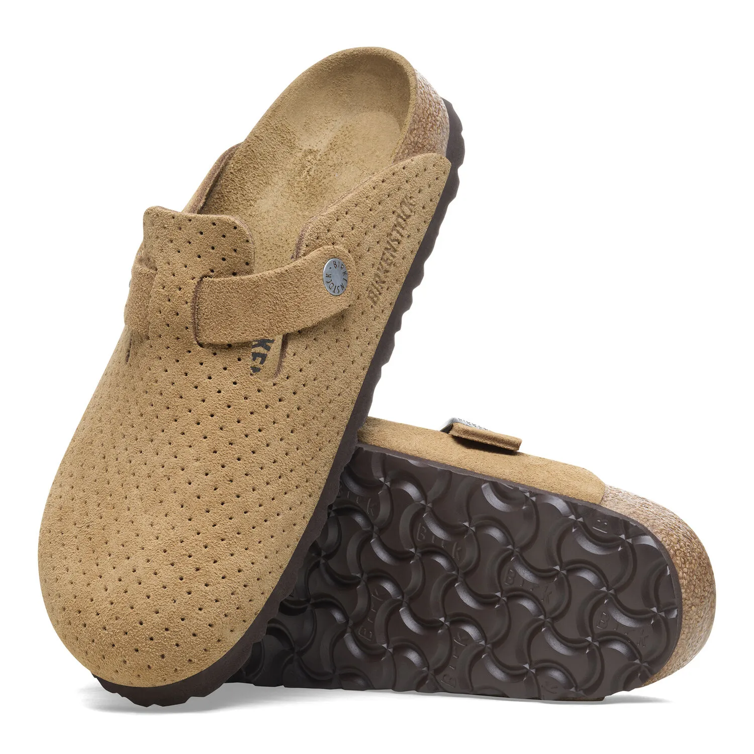 Birkenstock Boston Dotted New Beige Suede