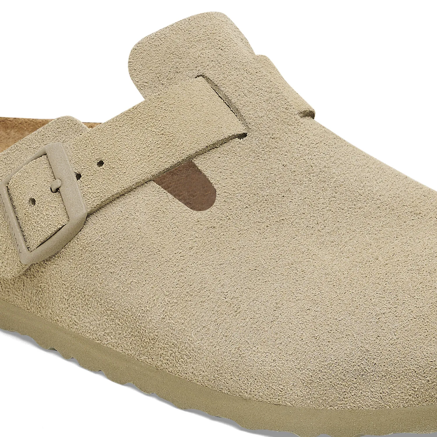 BIRKENSTOCK　Boston LEVE ベージュ37 Birkenstock Boston Faded Khaki Suede