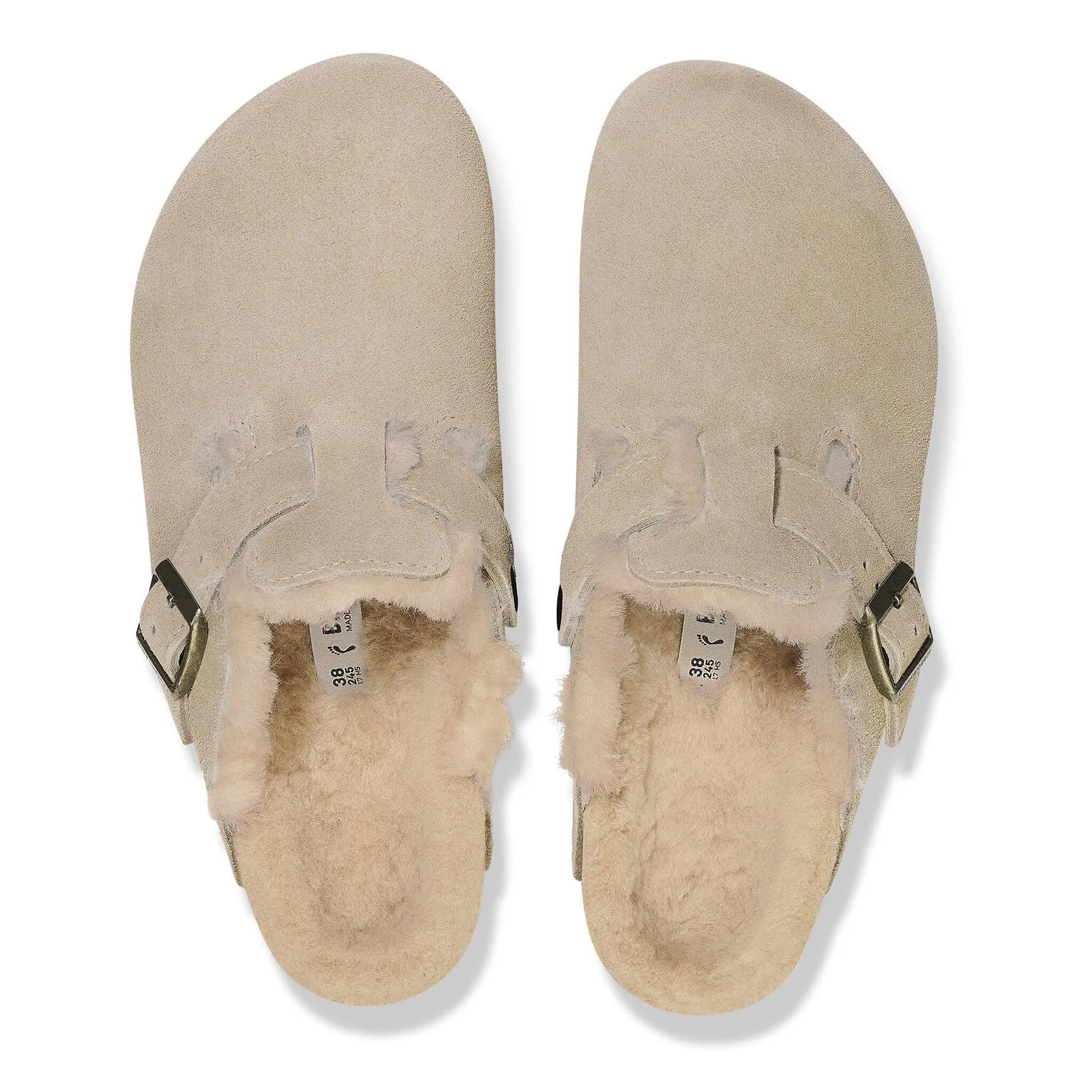 Birkenstock Boston Shearling (Narrow Width) Taupe