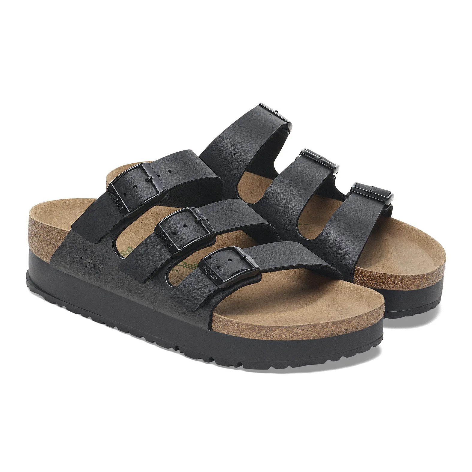 Birkenstock Florida Flex Platform Vegan Black BirkoFlor