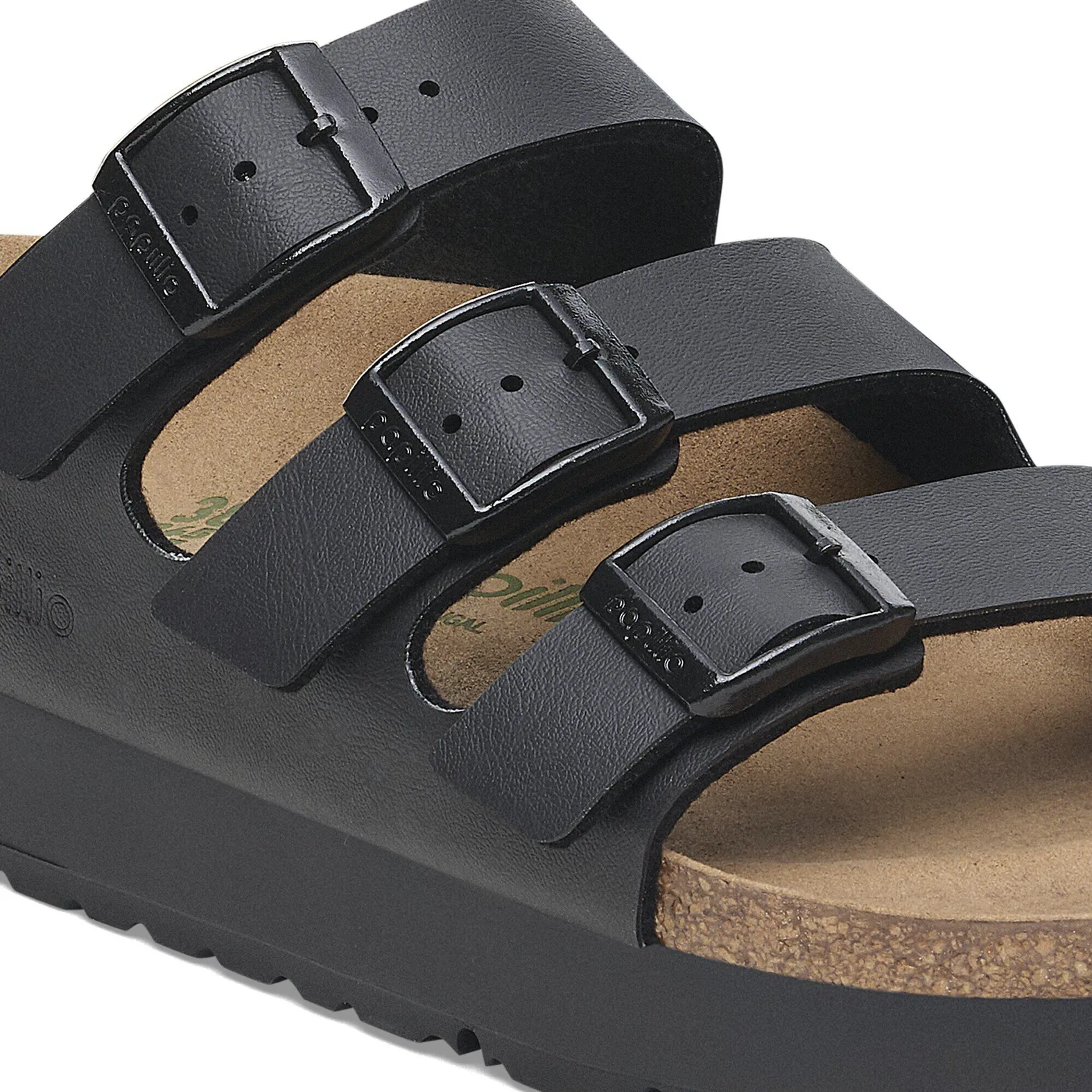 Birkenstock Florida Flex Platform Vegan Black BirkoFlor