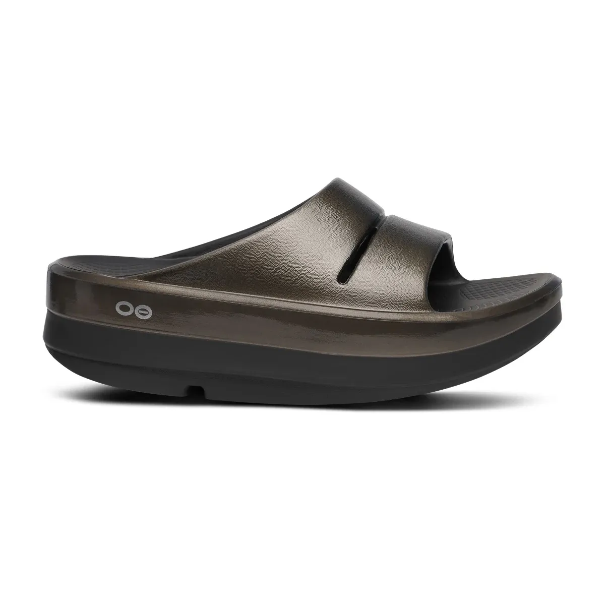 OOFOS　OOmega Black38 Women's OOmega OOlala Black Sandal – OOFOS