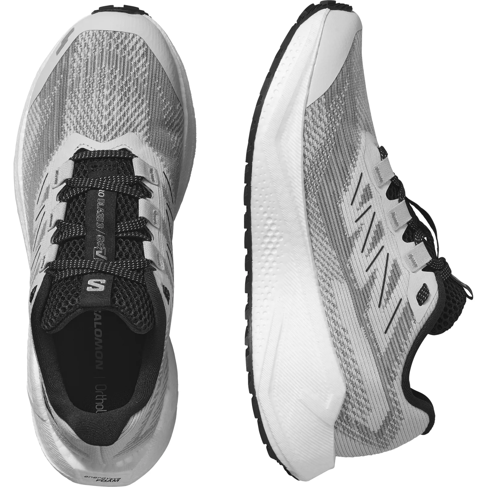 melmo　黒＋白 Salomon Aero Blaze 3 GRVL - Womens Lunar Rock/White/Black