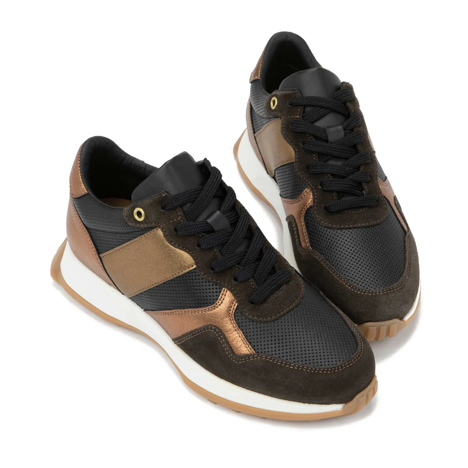 Naot Sunset Black/Copper Combo with Black Laces