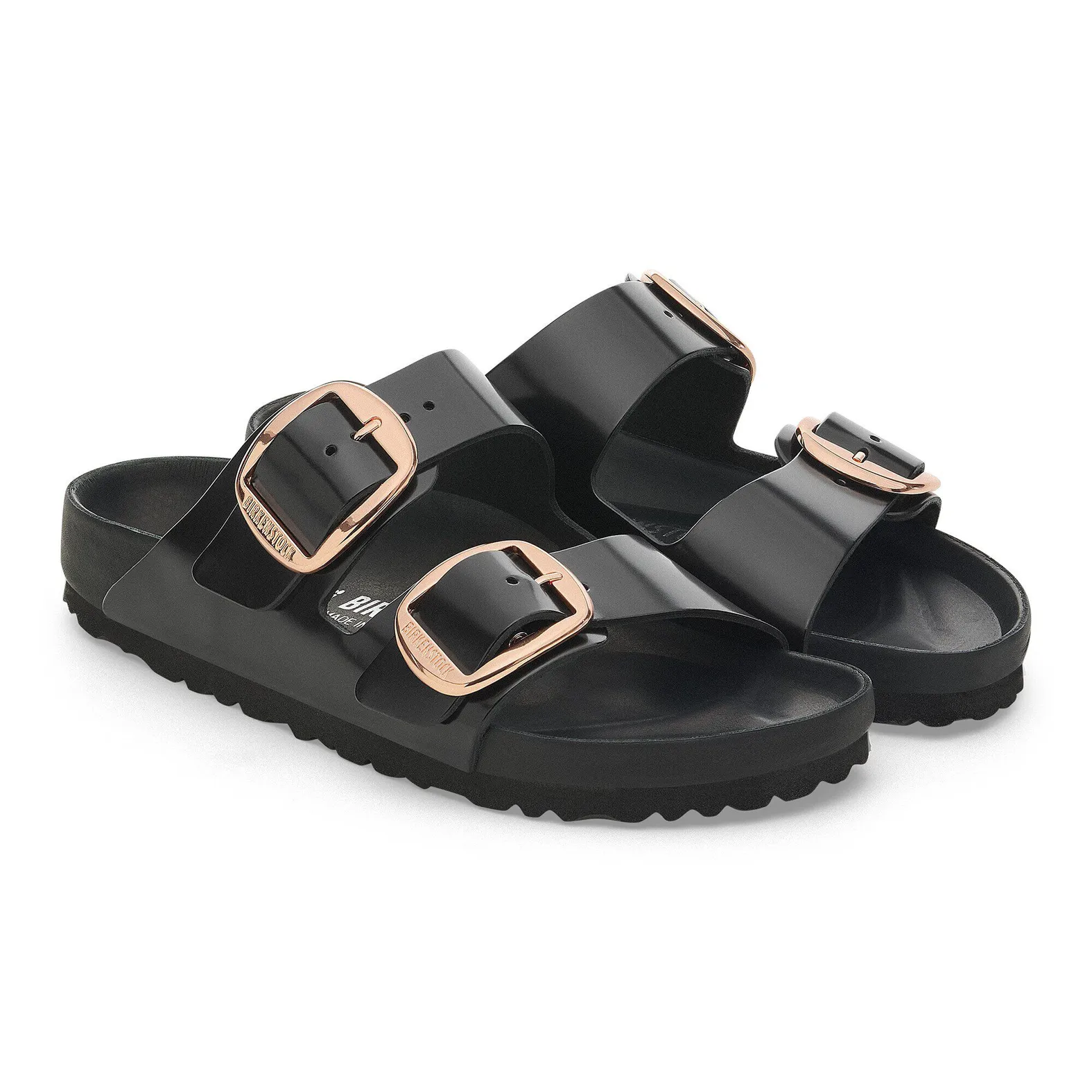 BirkenstockArizona Big Buckle ハイシャインブラック Birkenstock Arizona Big Buckle Exquisite High Shine Black