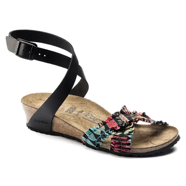 Birkenstock Lola - Papillio Flower Frill Black