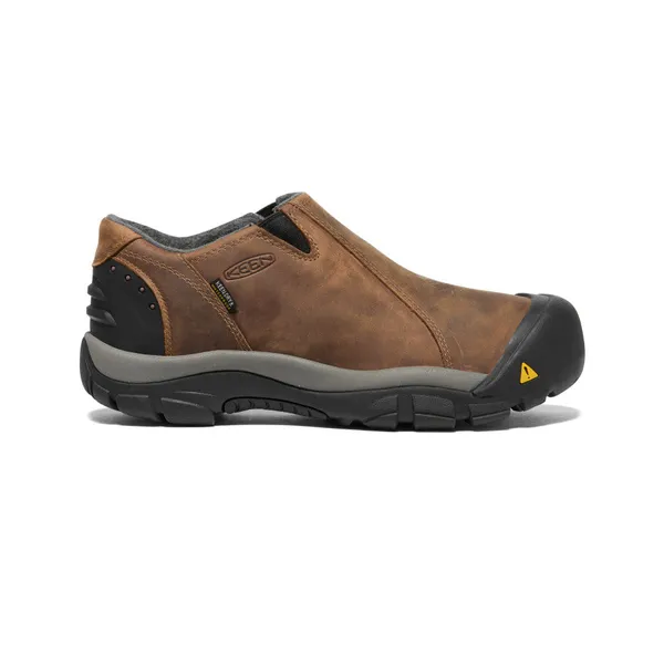 KEEN Brixen Waterproof Low - Men's Slate Black / Madder Brown