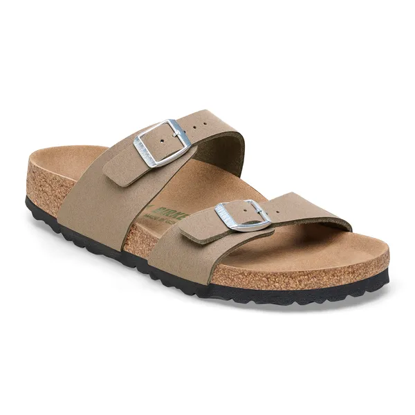 Birkenstock Sydney Vegan Silky Gray Taupe BirkiBuc