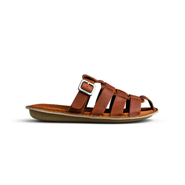 VIBAe AMALFI Leather Cognac Brown