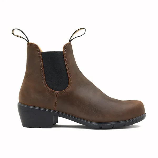Blundstone 1673 Heeled Boot Antique Brown