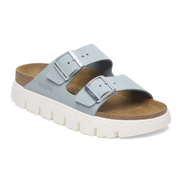 Birkenstock Arizona Chunky Baby Blue Suede