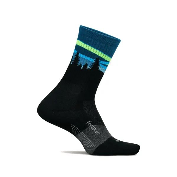 Feetures Trail Max Cushion Mini Crew 821 - Blue Aurora