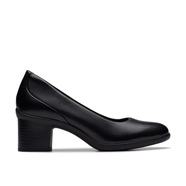 Clarks Shaya Poppy Black Leather