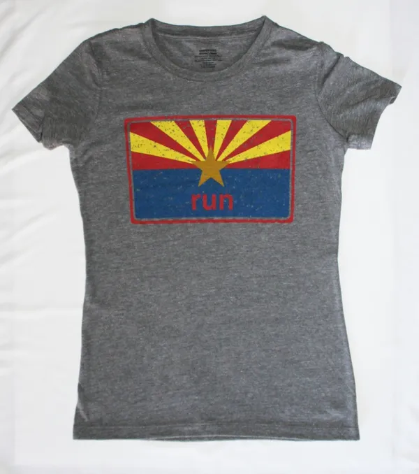 SPEEDY STATES Women's Run AZ Shirt Grey