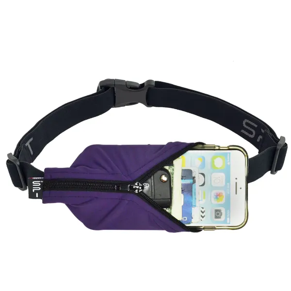 SPIBELT SPIbelt Running Belt Eggplant | Black Zipper