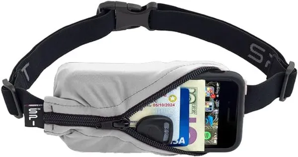 SPIBELT SPIbelt Running Belt Cloudy Grey | Black Zipper