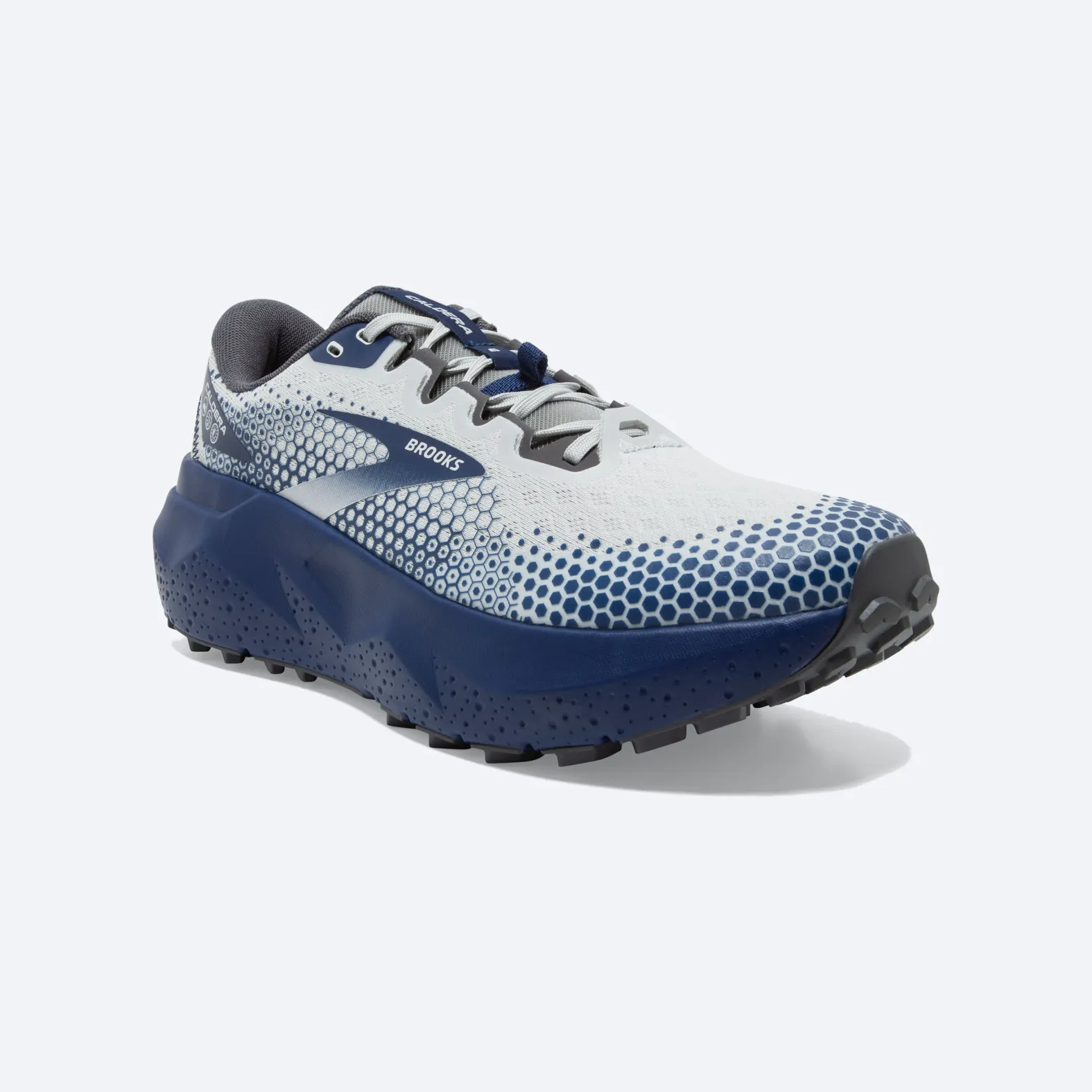 Mens Brooks Caldera 6 - Oyster/Blue Depths/Pearl - Goodmiles  display picture 3