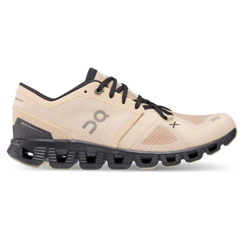 Women's On Cloud X 3 - Fawn/Magnet - Goodmiles Running Company
