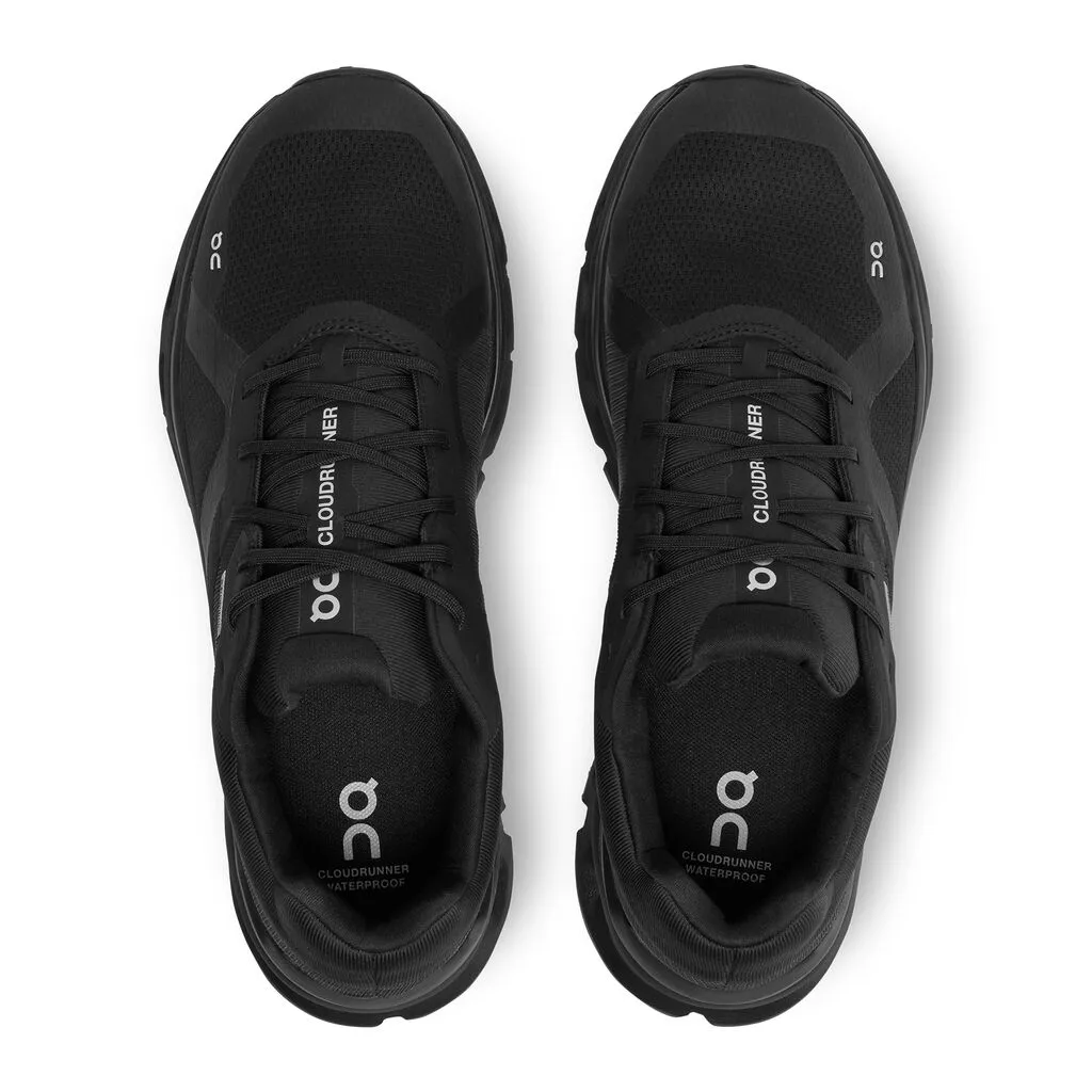 靴 On Cloudrunner Waterproof 1 Black 27cm Men's On Cloudrunner WP - Black - Goodmiles Running Company