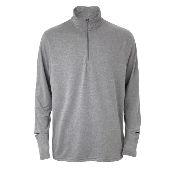 The RAC Collective Men's Quarter Zip 2.0 Heather North Atlantic