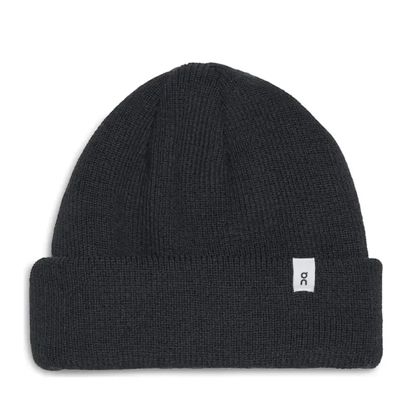 On MERINO BEANIE BLACK