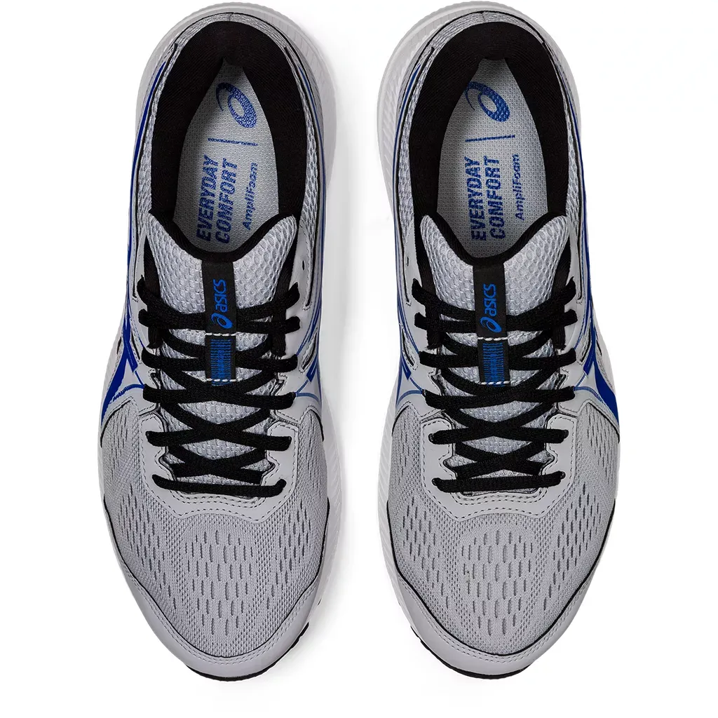 Asics Gel-Contend 7 Running Shoes Mens 9 Grey Electric Blue 1011B391 Low Top Asics Gel Contend 7 Piedmont Grey Blue for sale | eBay main image 4