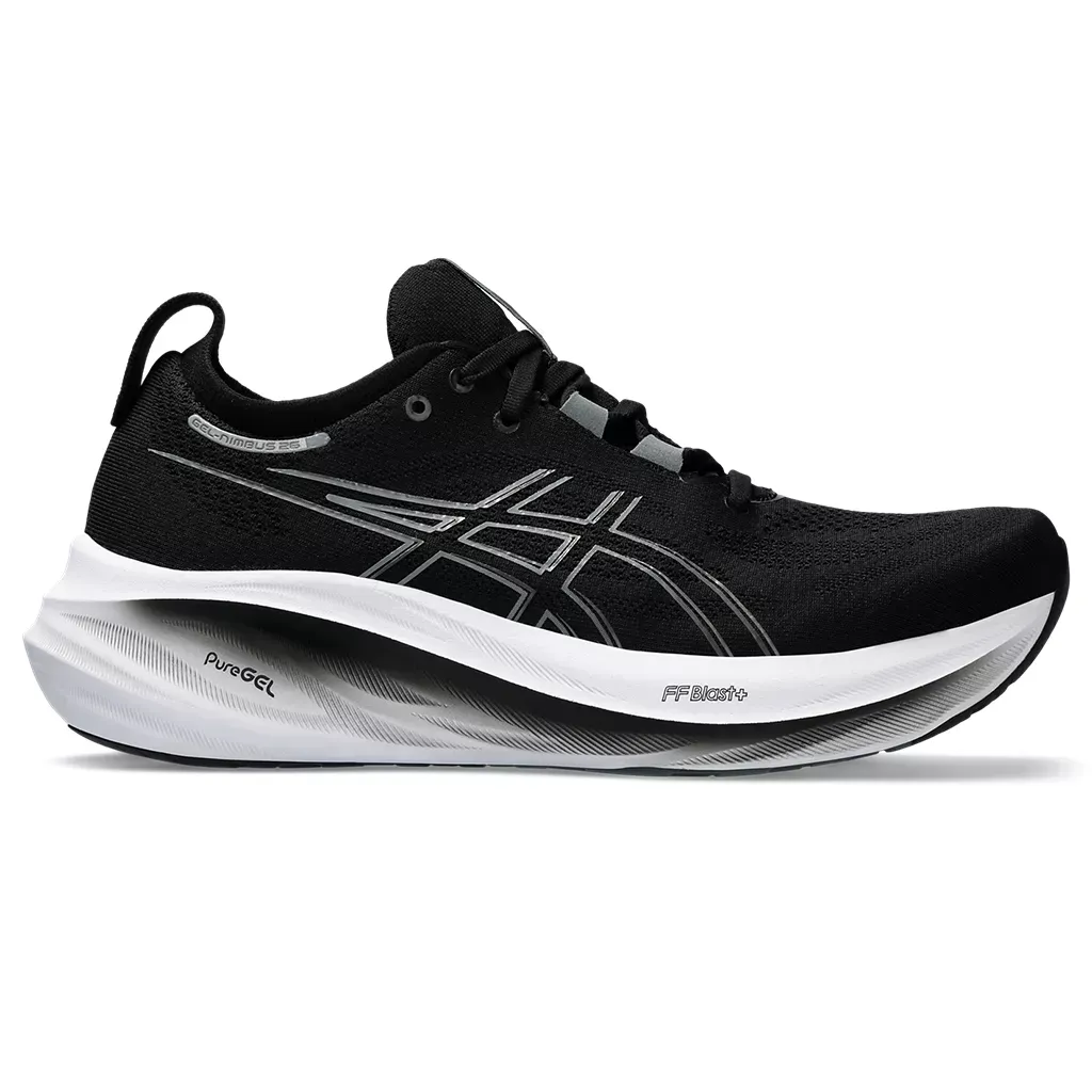 Asics Men's Gel-Nimbus 26 Extra Wide (4E) Black/Graphite Grey