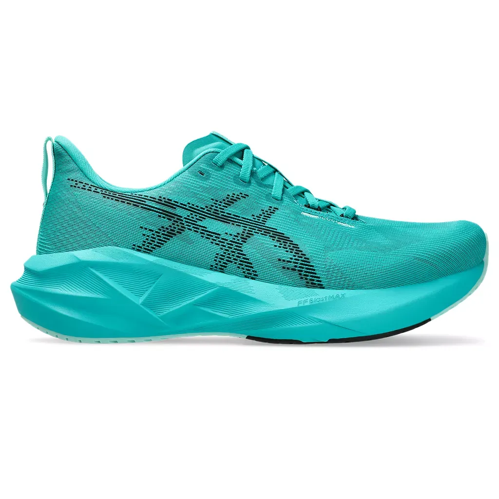 ASICS MENS NOVABLAST 5 WAVE TEAL/BLACK