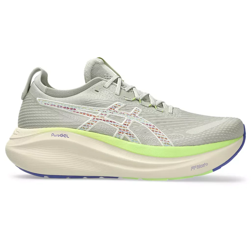 ASICS MEN'S NIMBUS 27 TR NATURE BATHING/LIME GREEN