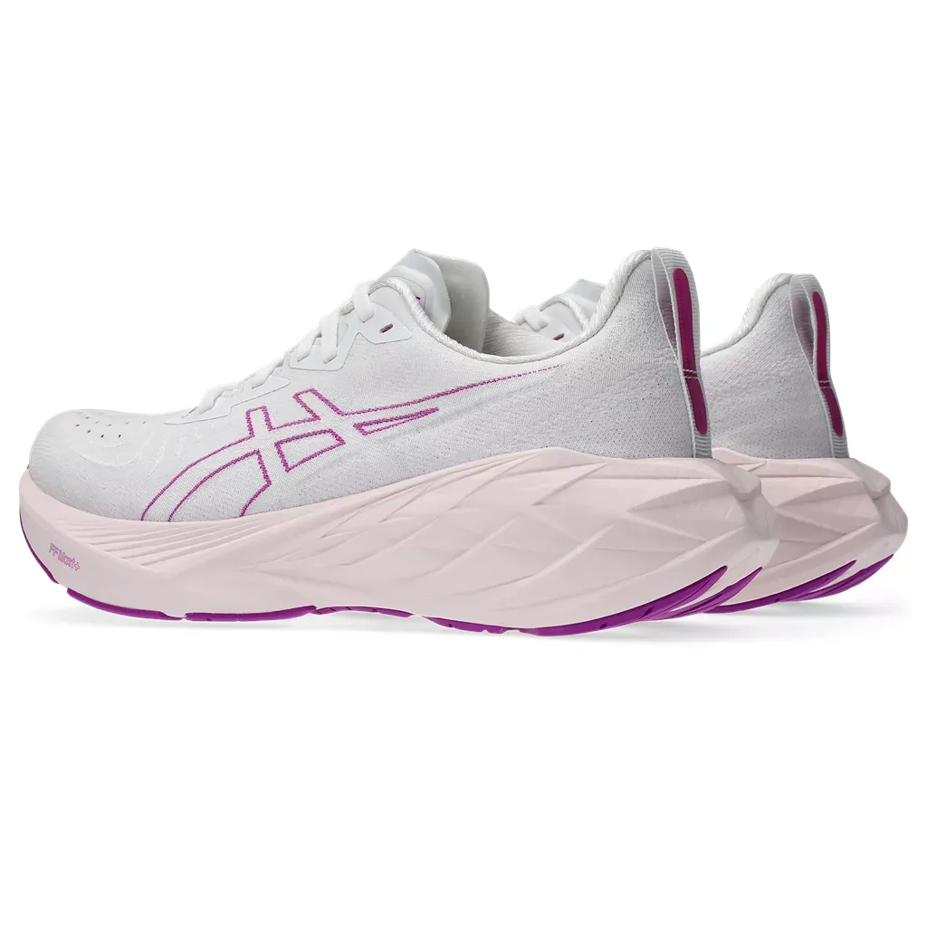 Asics Women's Novablast 4 Med White/Soothing Sea