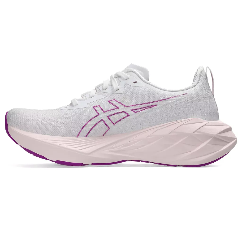 Asics Women's Novablast 4 Med White/Soothing Sea