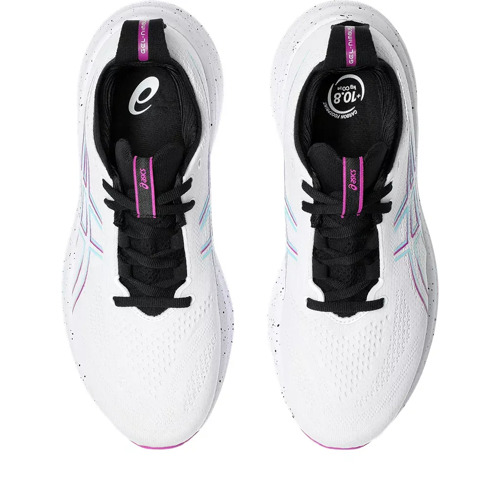 ASICS Women's GEL-NIMBUS 26 White/Soothing Sea