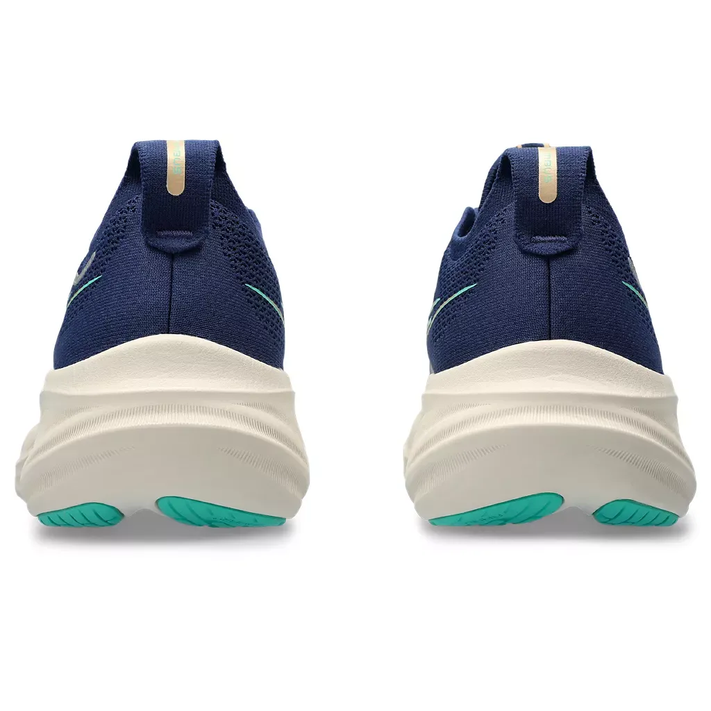 ASICS Women's GEL-NIMBUS 26 Wide BLUE EXPANSE/AURORA GREEN