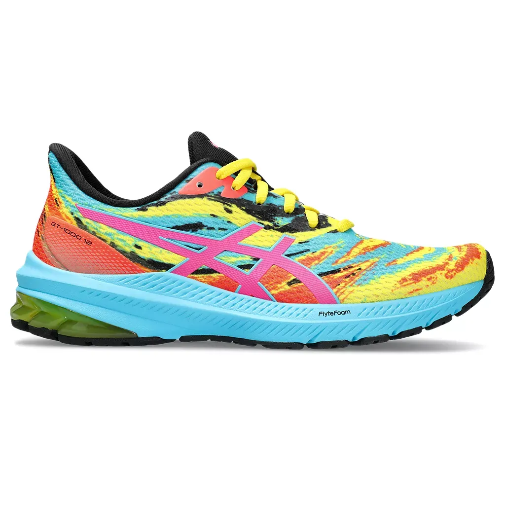 ASICS Women's GT-1000 12 VIBRANT YELLOW/HOT PINK