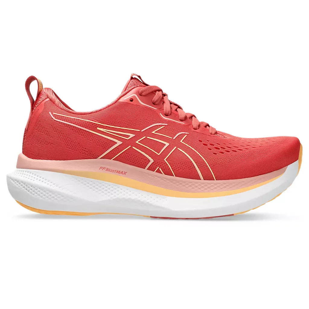 ASICS Women's Glideride Max DARK PINK CLAY/ORANGE GLOW