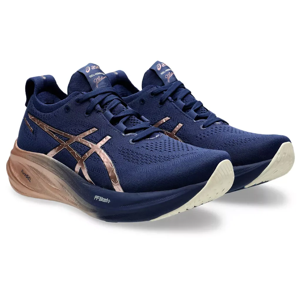 Asics WOMEN'S NIMBUS 26 BLUE EXPANSE/ROSE GOLD