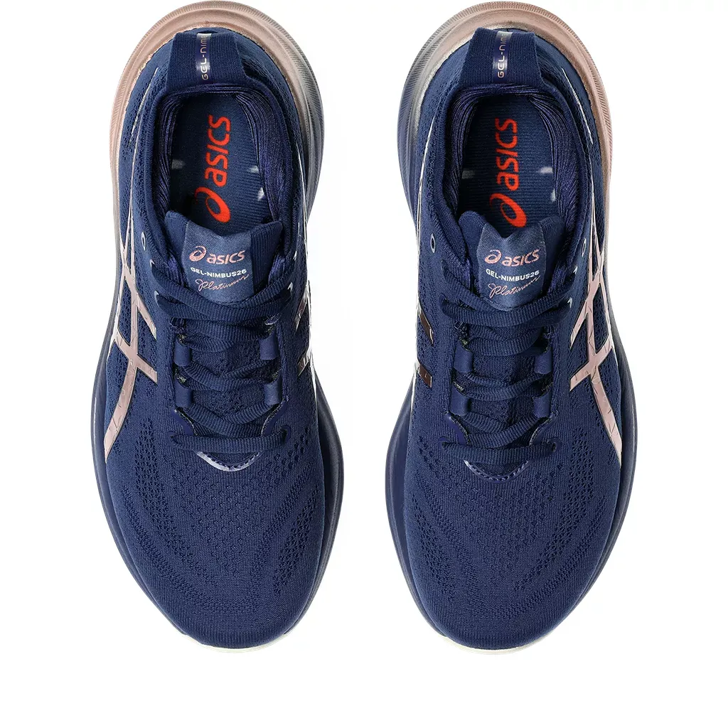 Asics WOMEN'S NIMBUS 26 BLUE EXPANSE/ROSE GOLD
