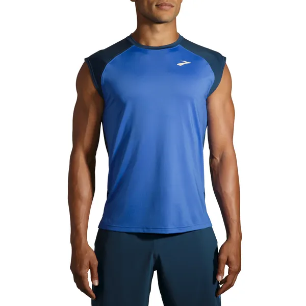 Brooks Men's Run Within Sleeveless Bluetiful/Indigo Rush