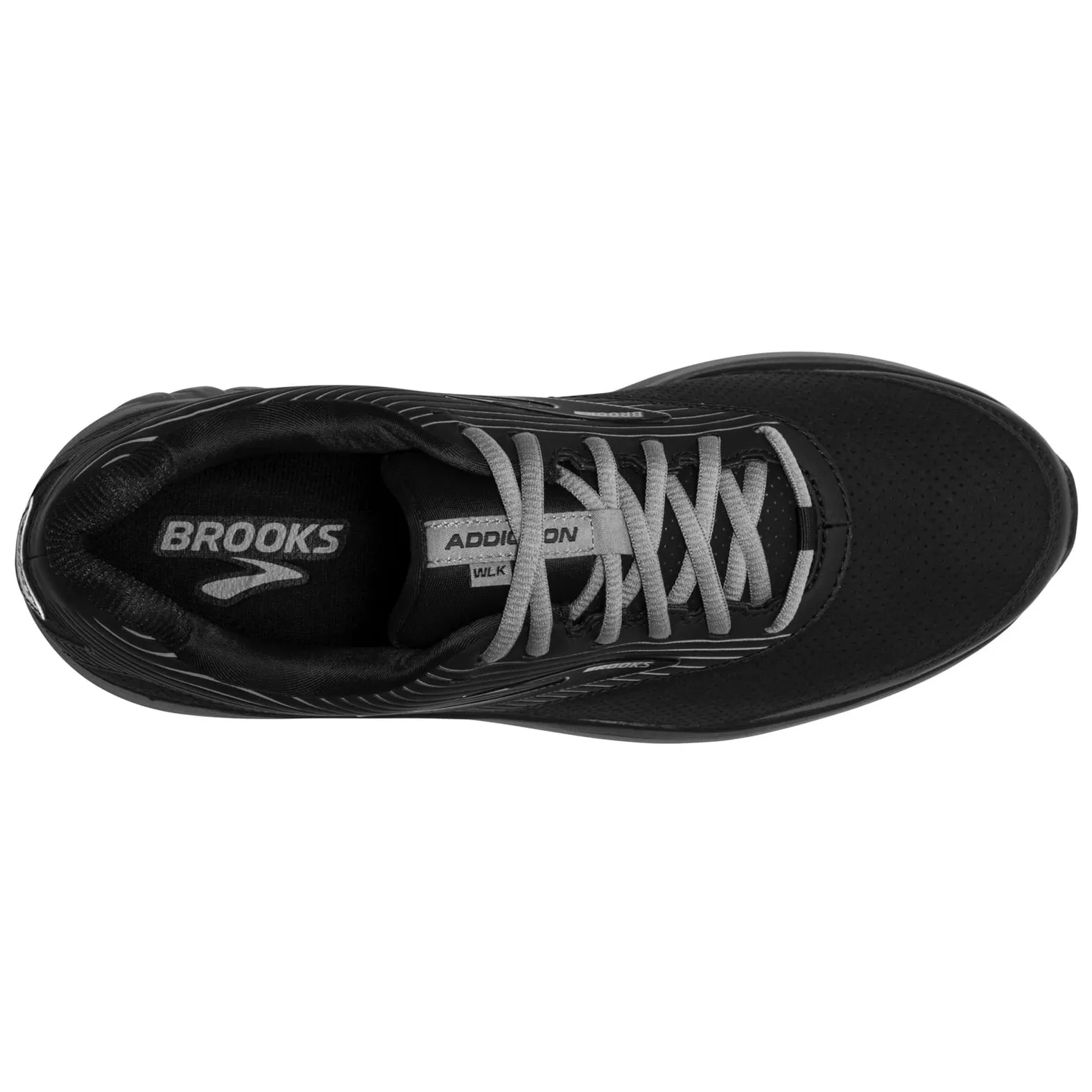 Brooks Walking Shoes Men 12 Black Gray Addiction Walker Suede Lace Up Amazon.com | Brooks Men main image 2