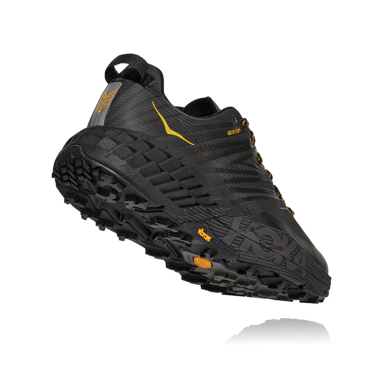 Hoka Speedgoat 4 GTX Black Grey Waterproof Trail Running Shoes Men\'s Size 12.5 Road Trail Run: Hoka ONE ONE Speedgoat 4 GTX Review main image 4