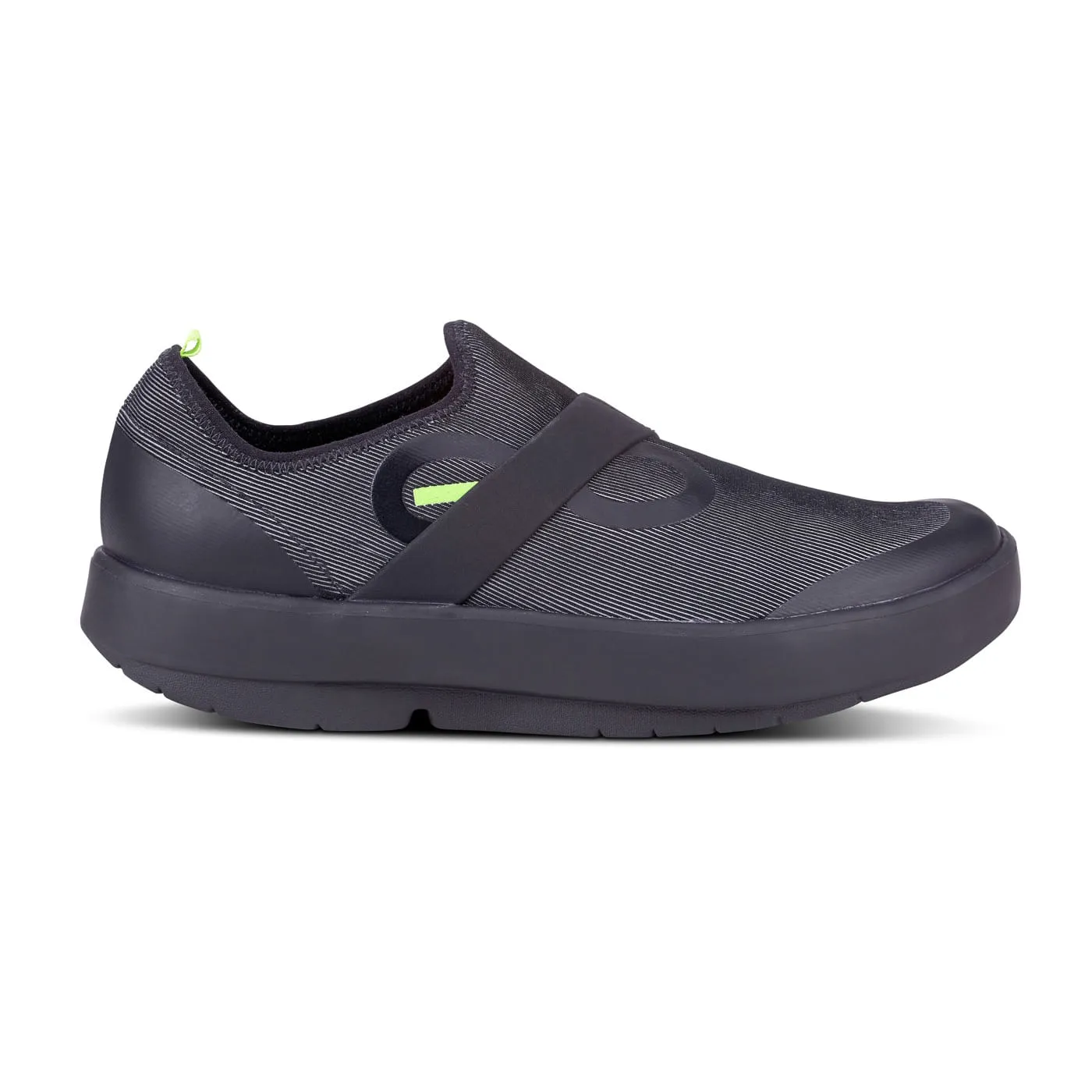 OOFOS Men\'s OOMG Fibre Low Slip On Recovery Comfort‎ Sneakers Black/Grey Size 12 OOFOS OOmg Sport Low Men main image 2