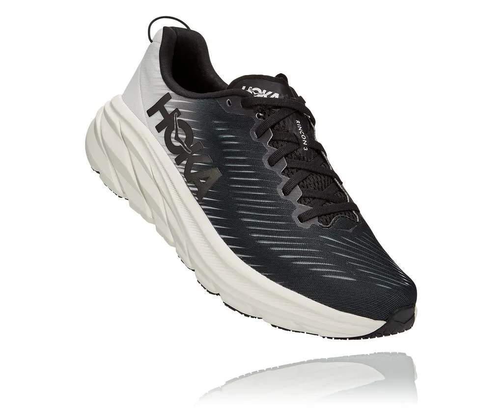 Hoka One One Rincon 3 - Mens Black/White display picture 2