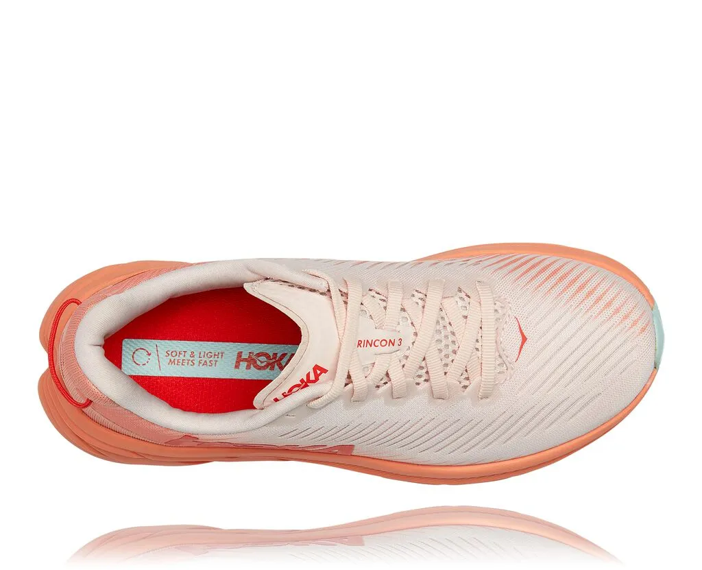 HOKA Women's Rincon 3 SILVER PEONY / CANTALOUPE