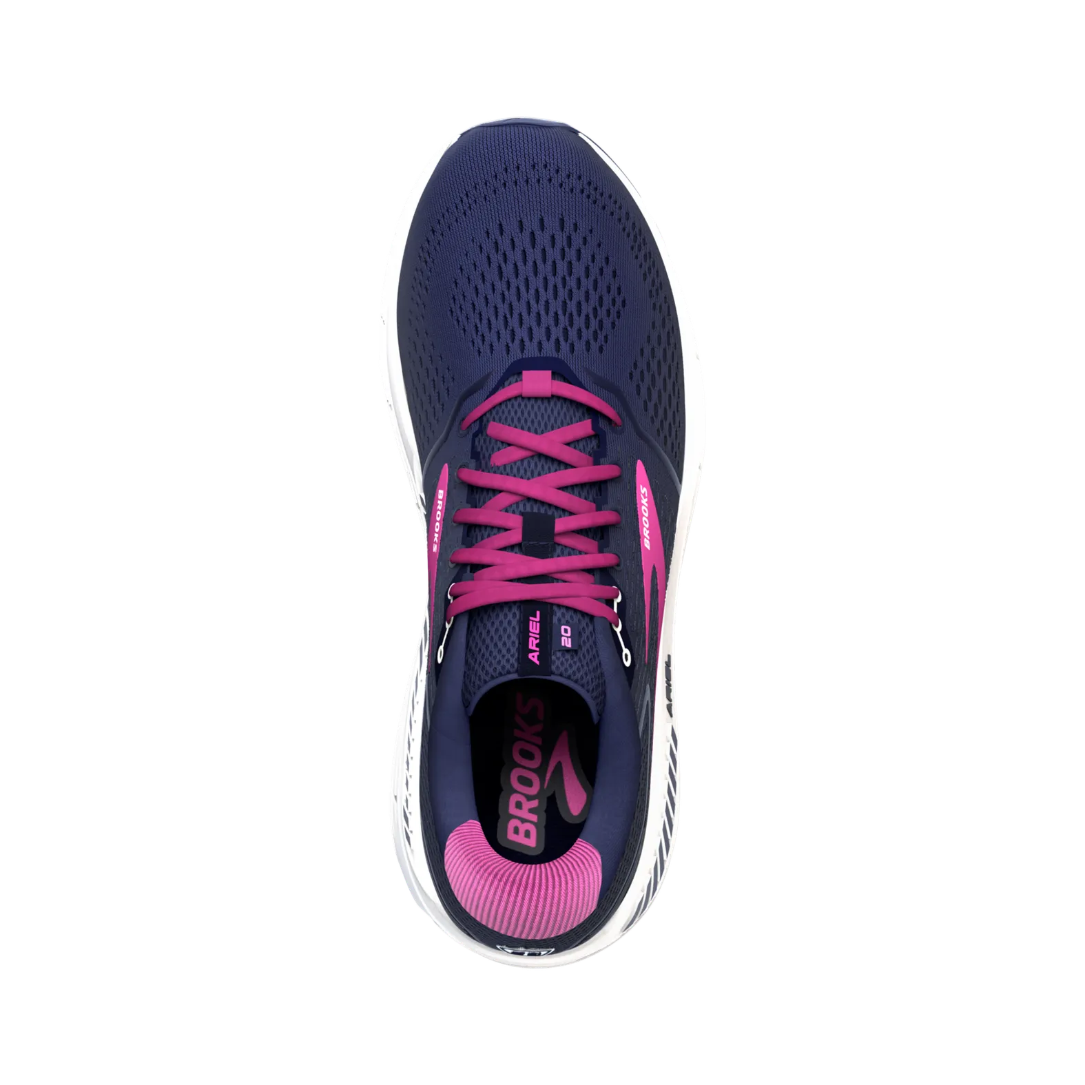 Brooks Women's Ariel '20 Peacoat/Vivid Viola/White